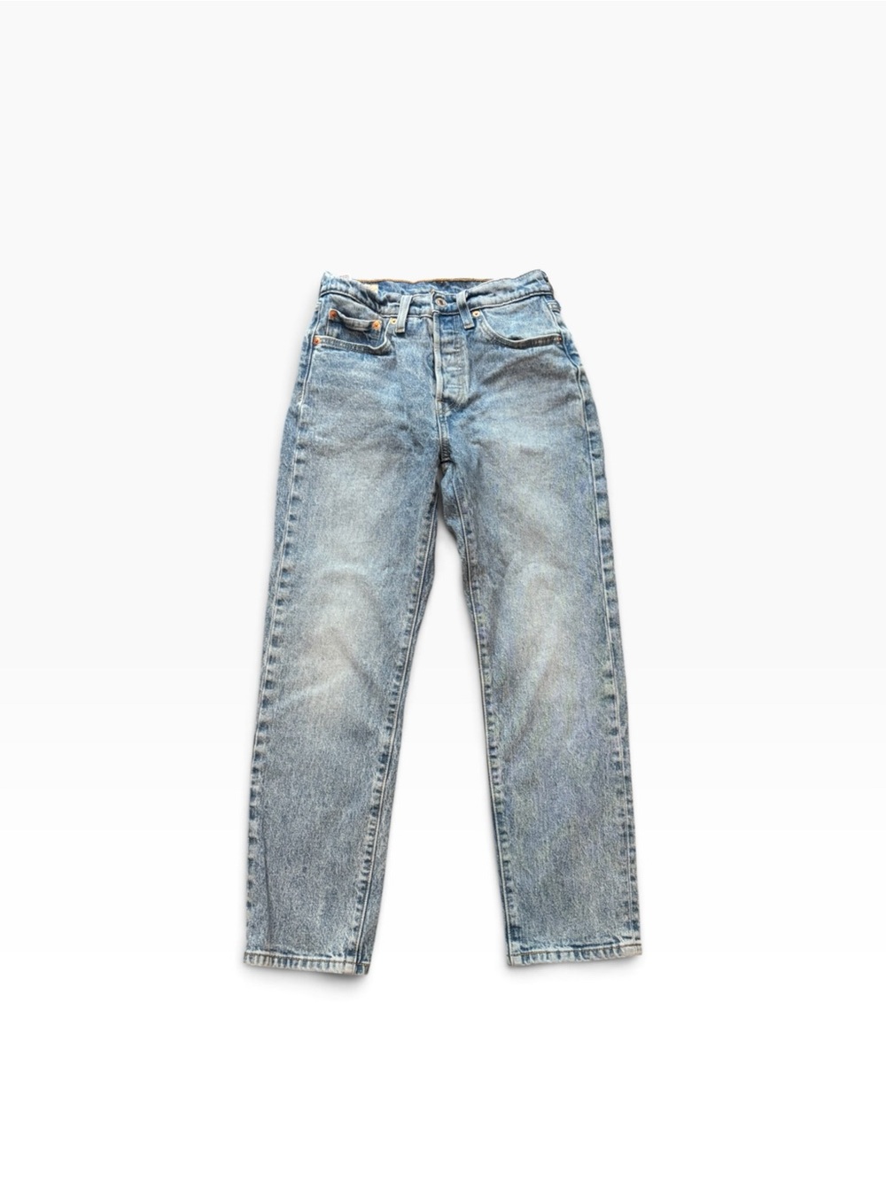 Levi's Premium 501 Women’s Light Wash Straight-Leg Jeans 25